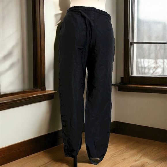 Forenza Black Pants Straight Leg Stripe Medium/Large 14 28” - Picture 2 of 6